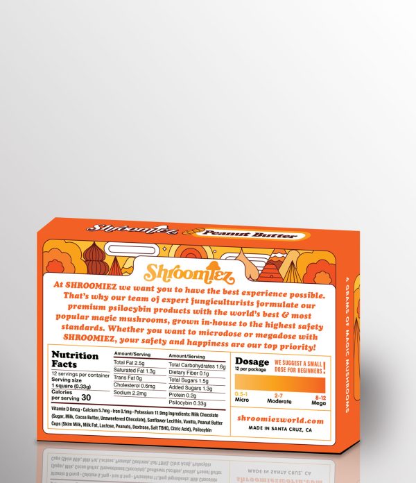 Buy Shroomiez Peanut Butter Milk Chocolate Bar Online