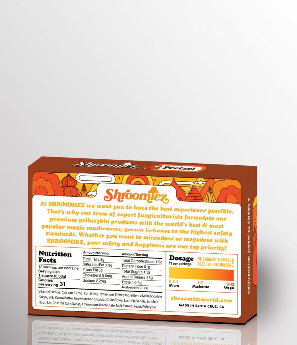 Buy Shroomiez Pretzel Milk Chocolate Bar Online